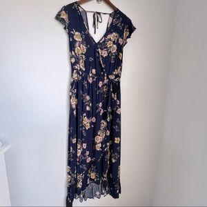 Band of Gypsies Floral High Low Maxi Dress